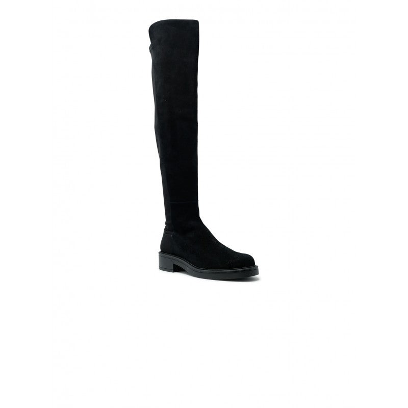 Stuart Weitzman Sm395 Black Suede 5050 Celia Boots