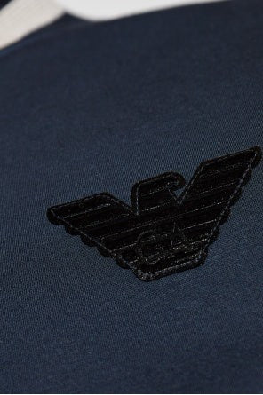 Emporio Armani Knitted Bomber Collar Zip Sweatshirt