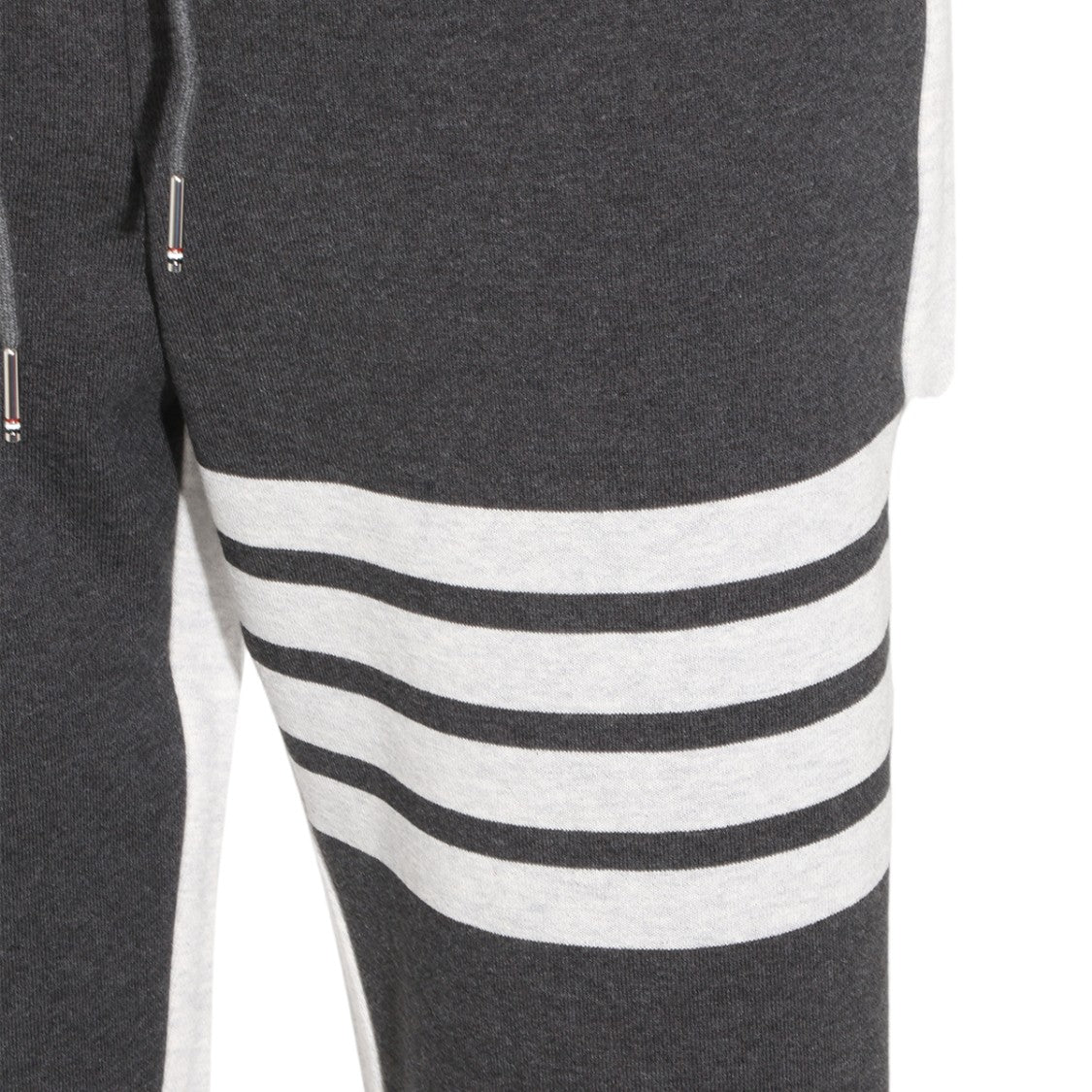 Thom Browne Tapered Fit Trousers With Contrasting Details