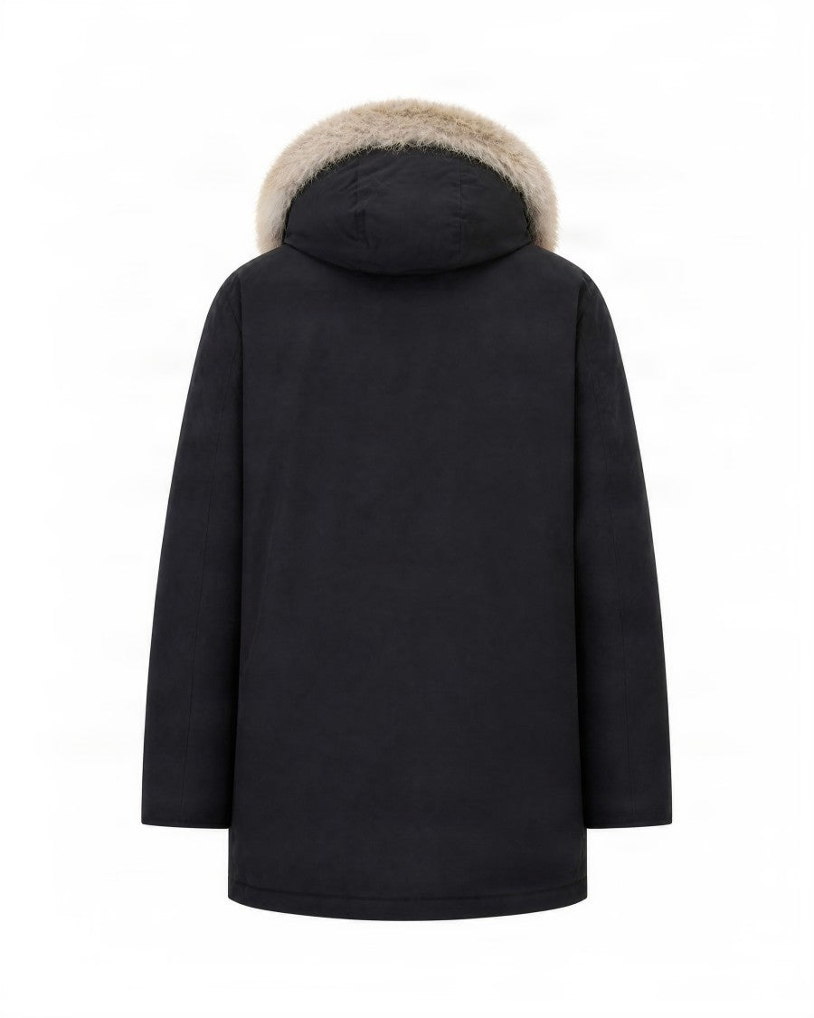 Woolrich Wind-Resistant Parka With Detachable Coyote Fur Trim