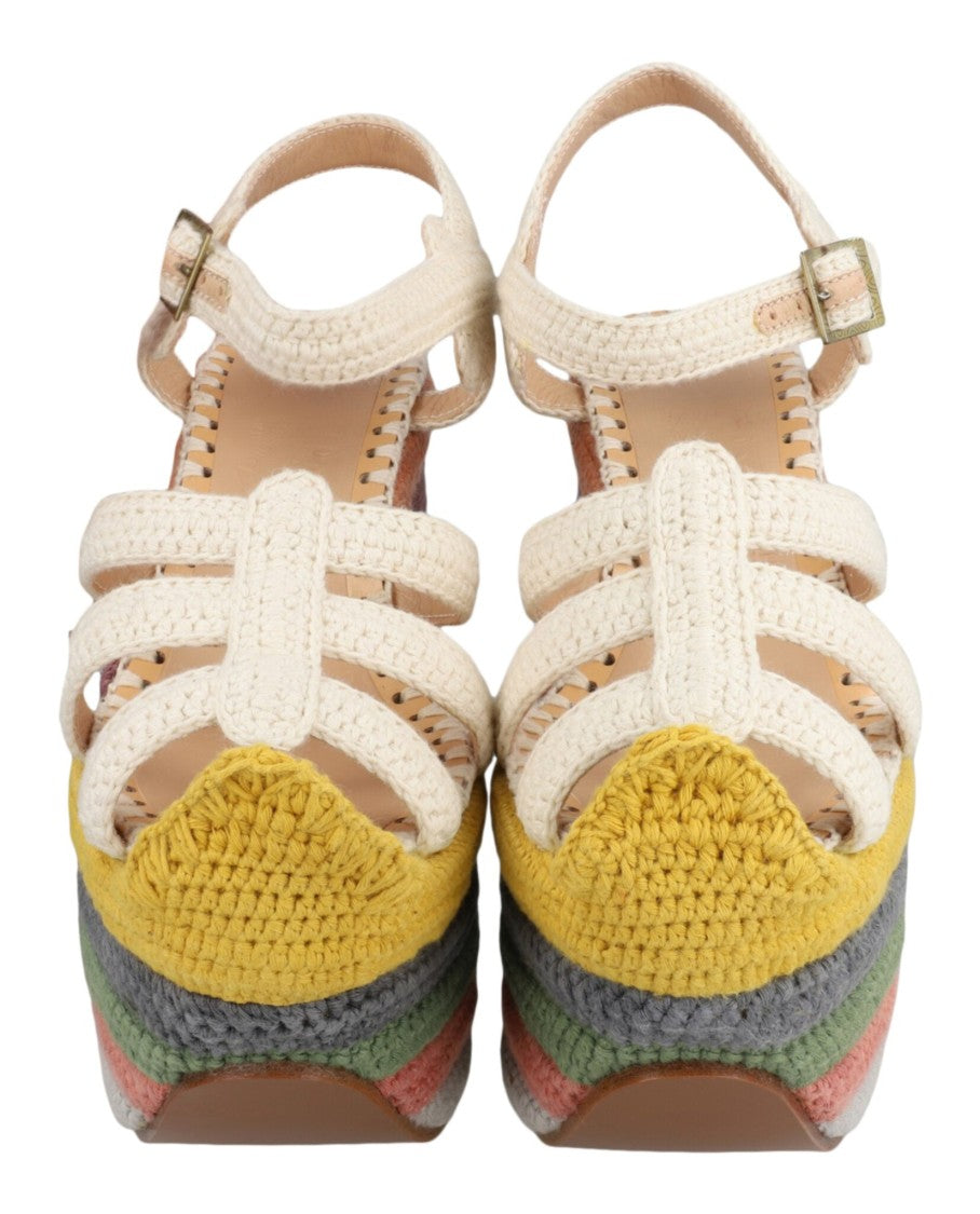 Ferragamo Rainbow Future Platform Sandals