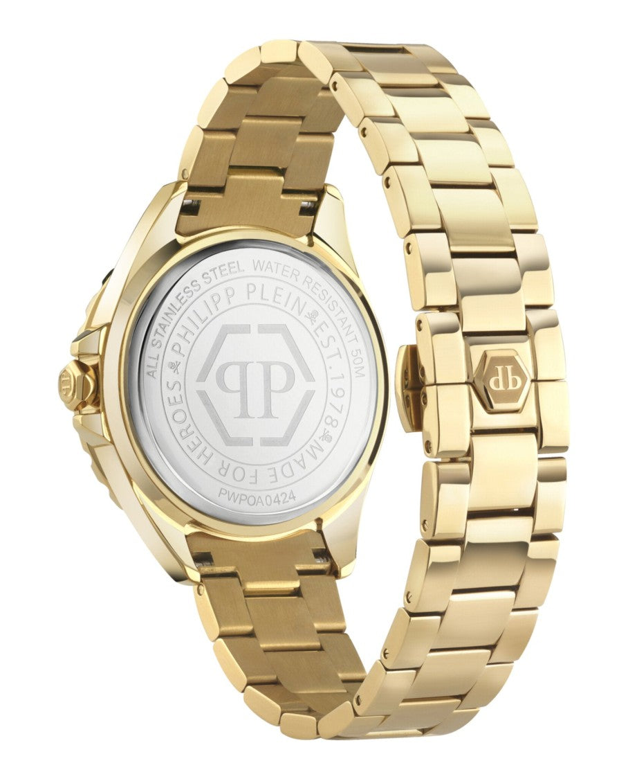 Philipp Plein Plein Heaven Bracelet Watch With Black Guilloche Dial