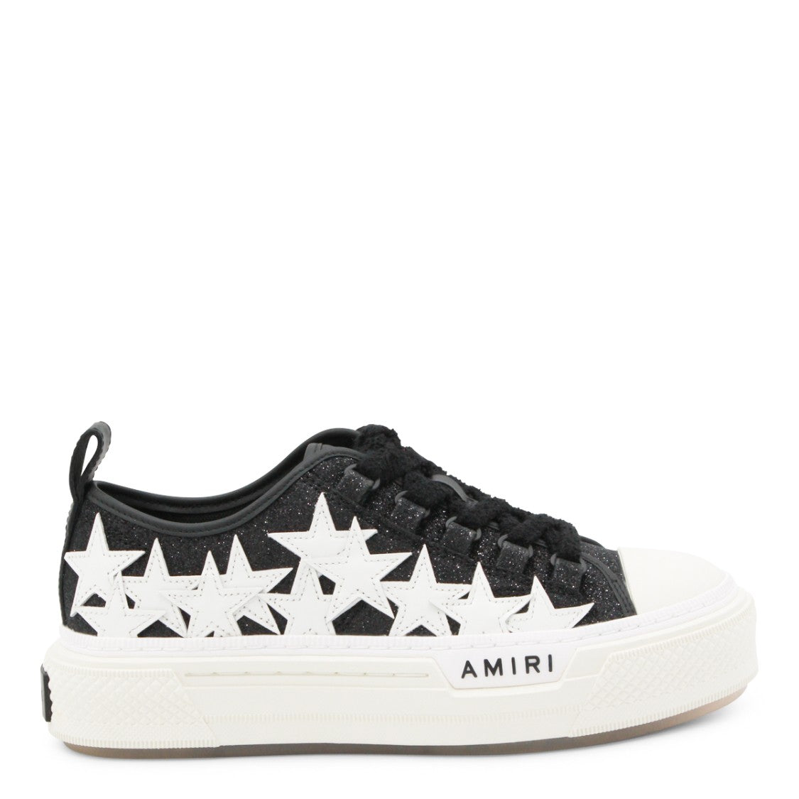 Amiri Black Leather Stars Court Sneakers