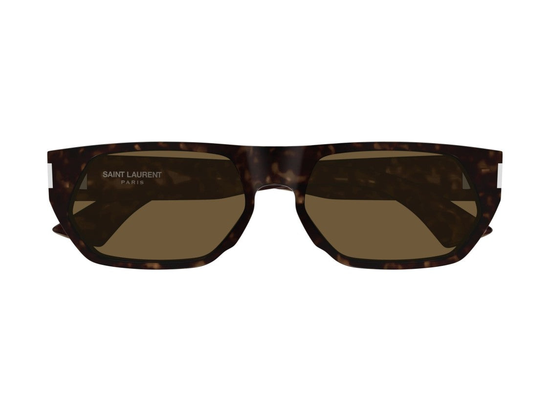 Saint Laurent Sl 898 Metallic Tortoiseshell Bold Oversized Sunglasses