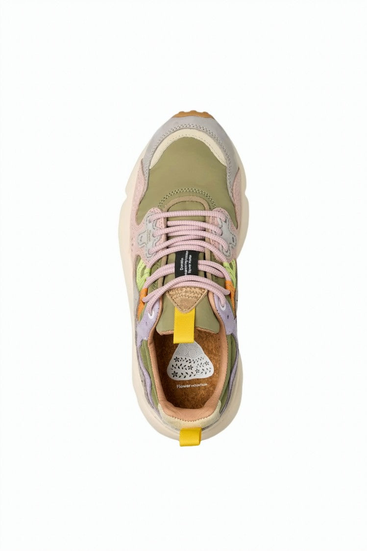 Flower Mountain Grey Yamano 3 Suede Insert Sneakers