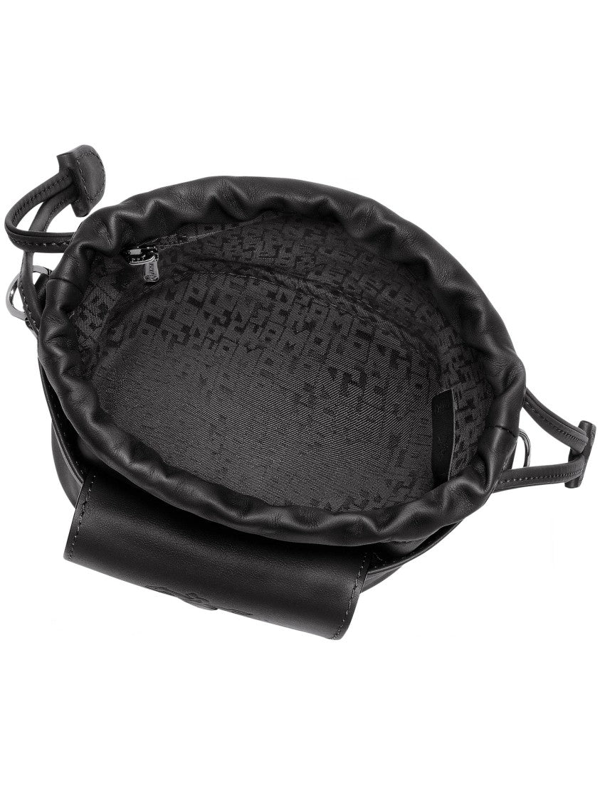 Longchamp Black Le Pliage Xtra Drawstring Crossbody Bag