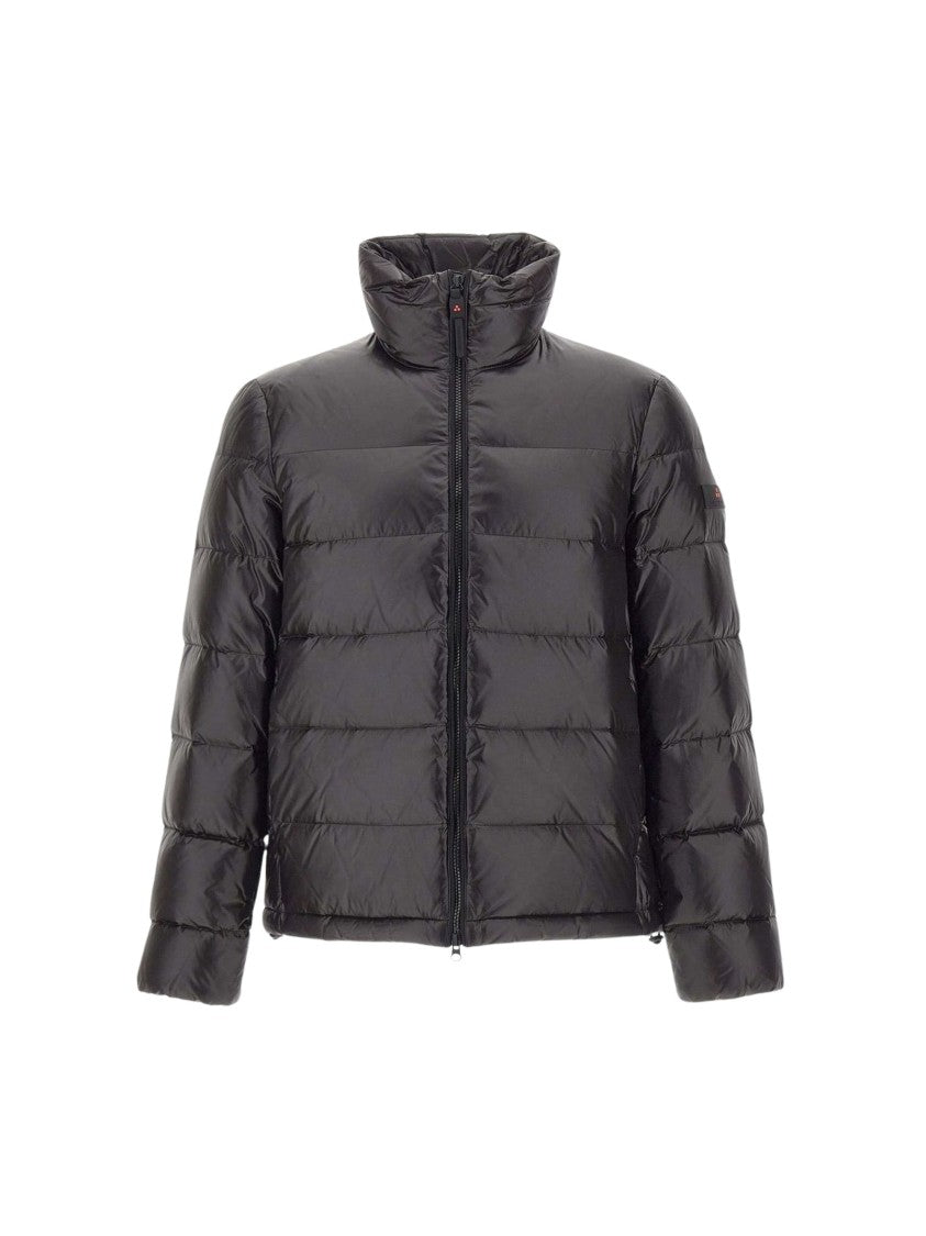 Peuterey Quilted Down Jacket With High Collar And Cropped Fit