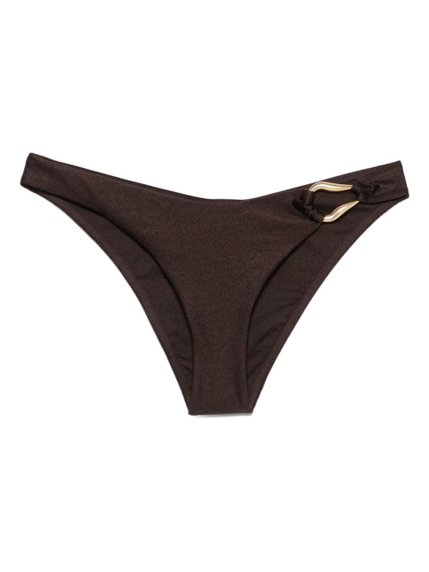 Zimmermann Mare Marrone Low-Rise Bikini Bottom