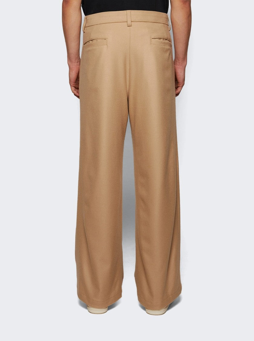 Nahmias Pleated Trousers Sand Tropical