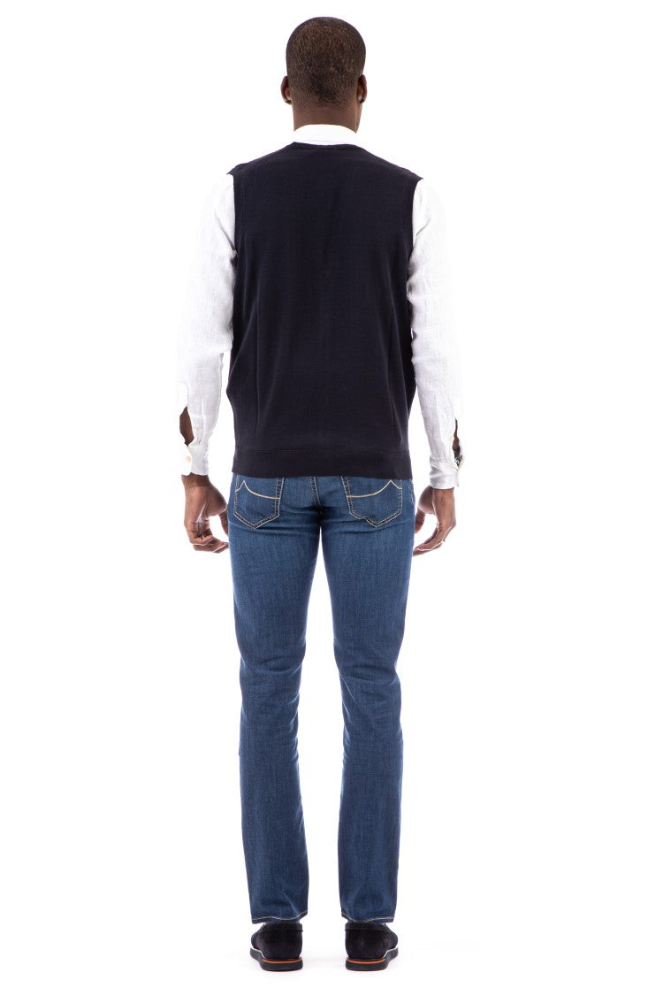 Drumohr Buttoned Cotton Vest