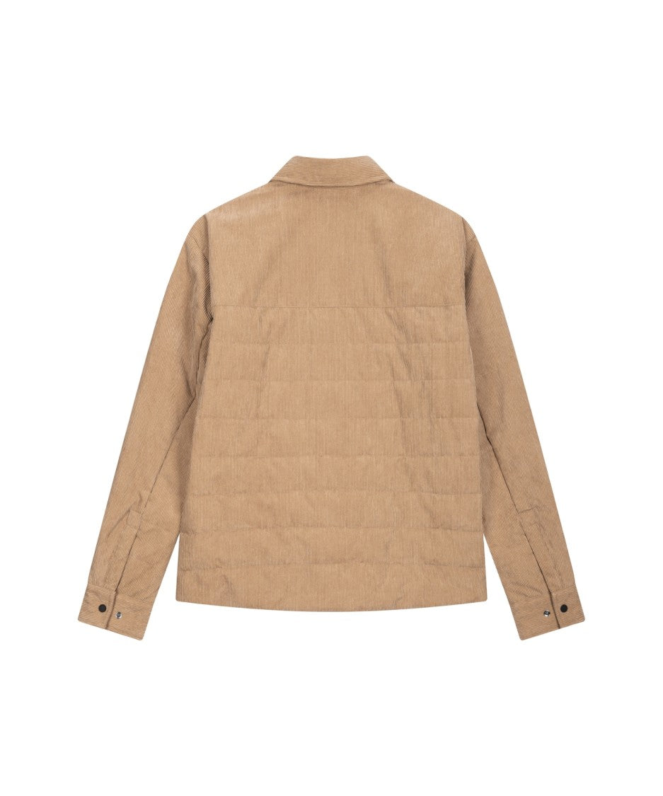 Save The Duck Quilted Corduroy Jacket With Kent Collar And Plumtech Insulation