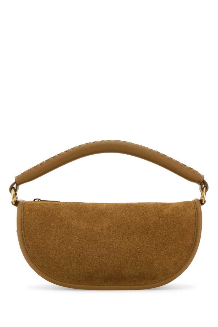 Burberry Camel Suede Hebden Handbag