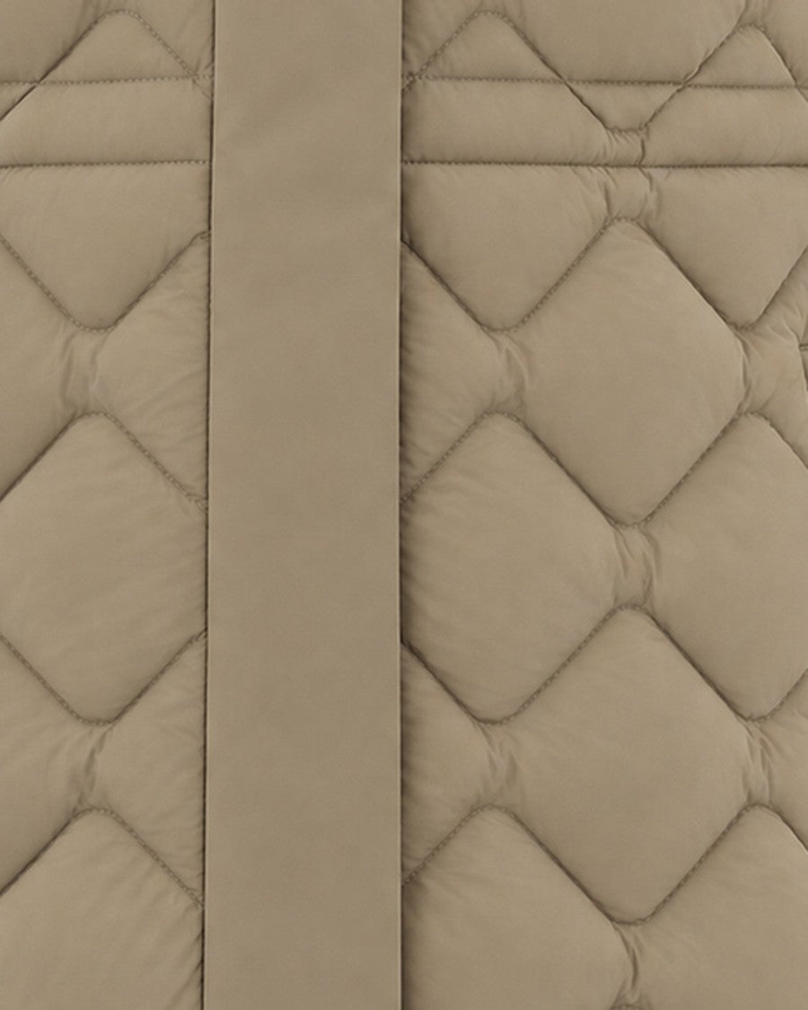 K-Way Hybrid Warm Shell Down Coat With Quilted Detail