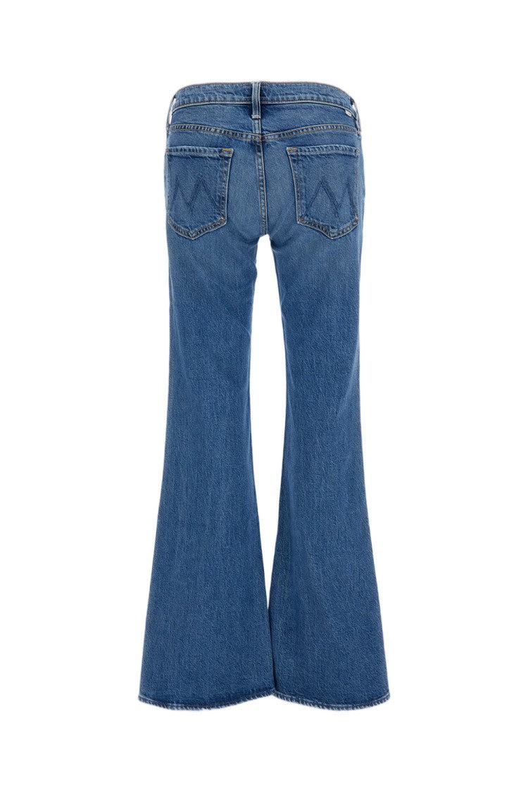 Mother Blue The Jinx Heel Stretch Denim Jeans