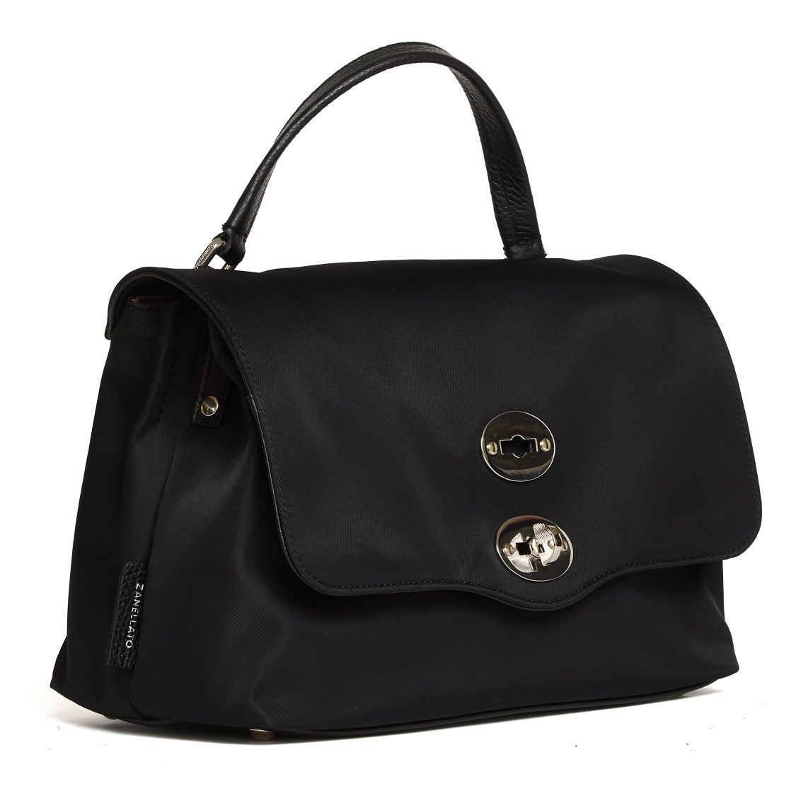 Zanellato Nikel Vitello Leather Small Postina Shoulder Bag