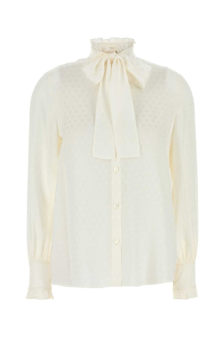 Valentino Garavani White Silk Shirt