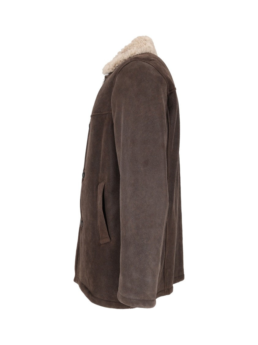 Stewart Steve-Montone Invecciato Unlined Shearling Jacket
