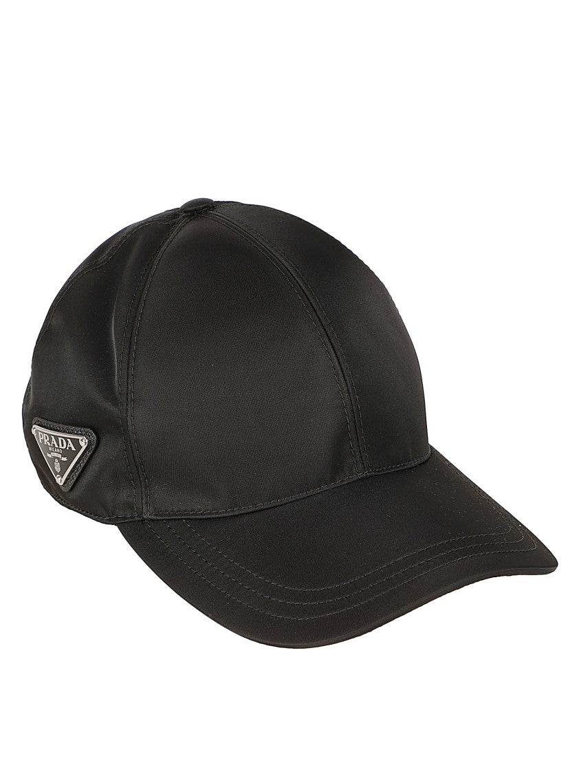 Prada Round Crown Curved Hat