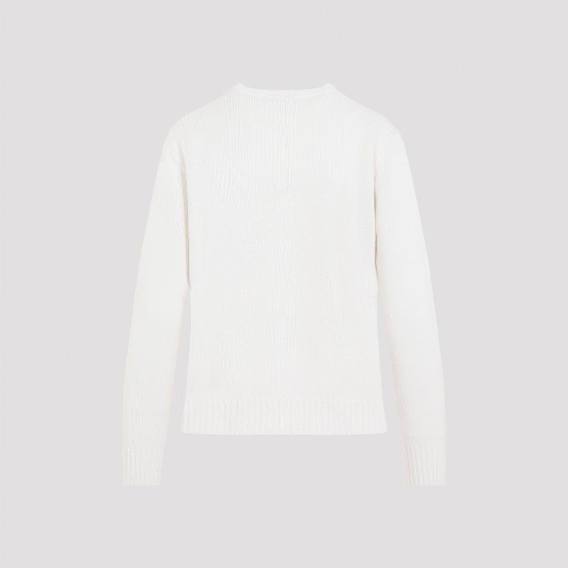 Max Mara Cream White Cashmere Viglio Crewneck Sweater
