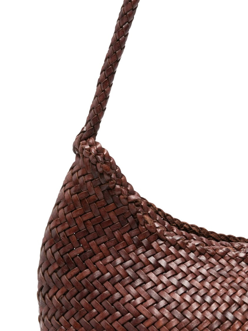 Dragon Diffusion Crescent-Shaped Nova Luna Shoulder Bag With Braided Strap