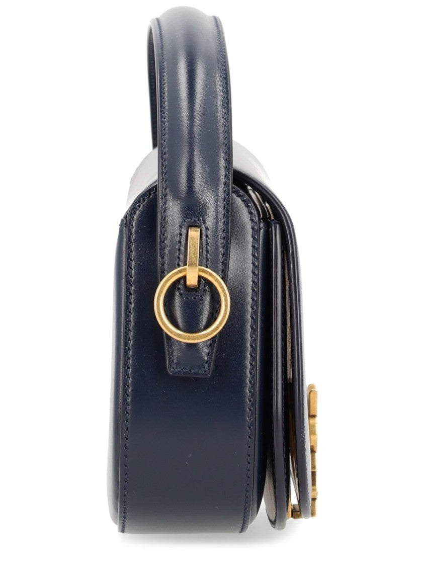 Saint Laurent Voltaire Blue Calfskin Shoulder Bag