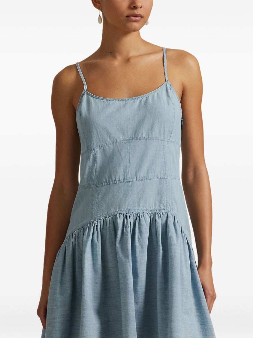 Polo Ralph Lauren Fitted Bodice Mini Dress