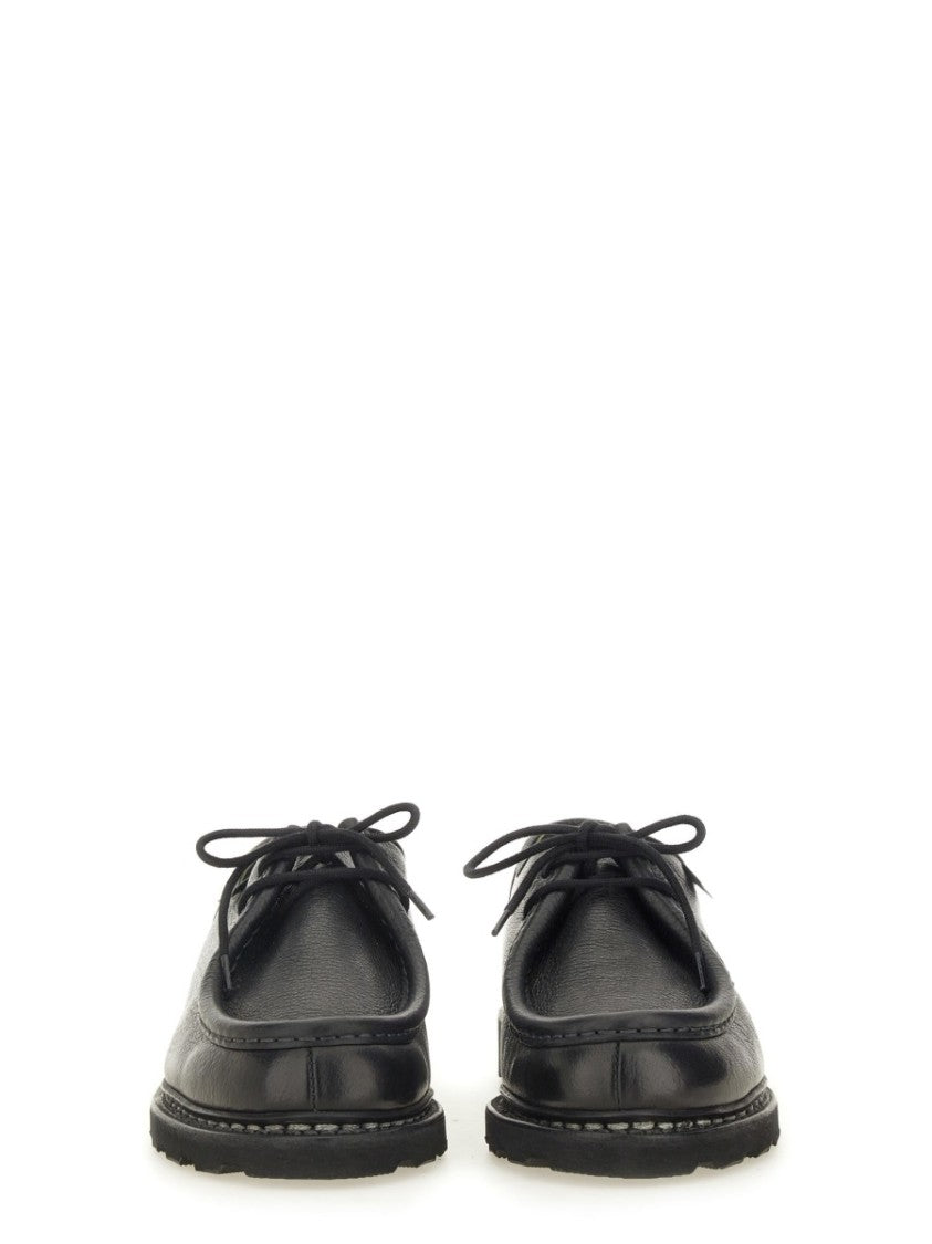 Paraboot Michael Black Leather Moccasins