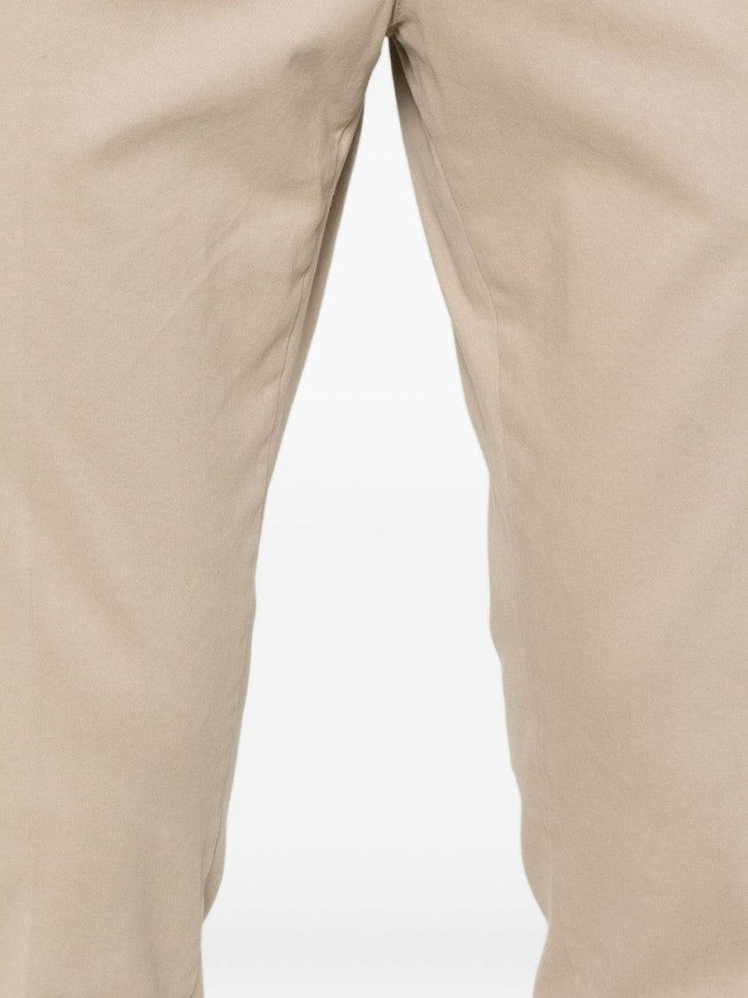 Pt Torino Tailored Beige Trousers With Slash Pockets