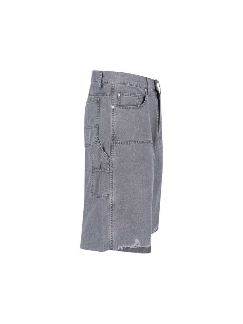 Tonywack Straight-Leg Cargo Shorts And Zip Fly Closure