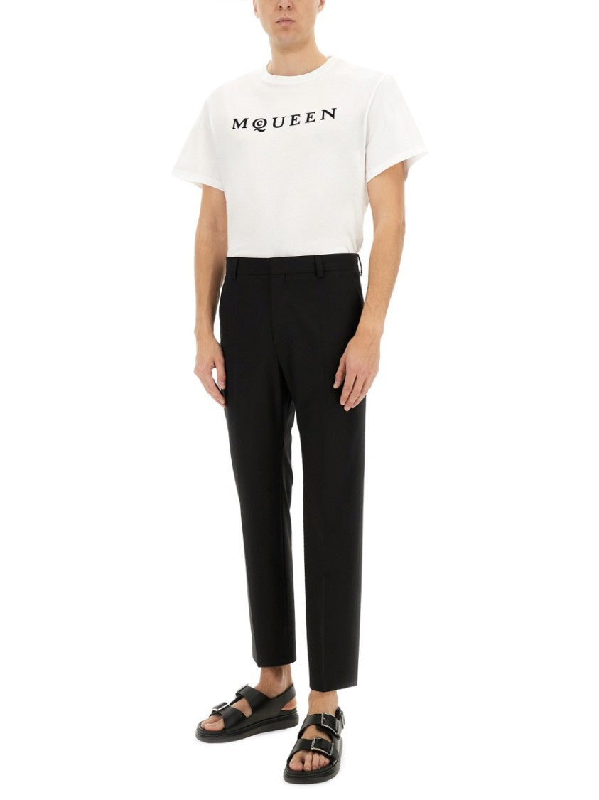 Alexander Mcqueen Bold Graphic Print Cotton T-Shirt