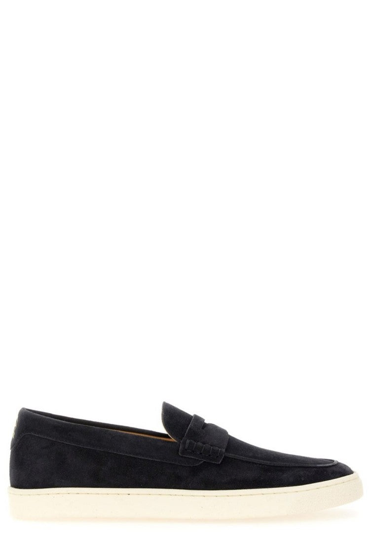 Brunello Cucinelli Suede Loafers With Contrasting Rubber Sole