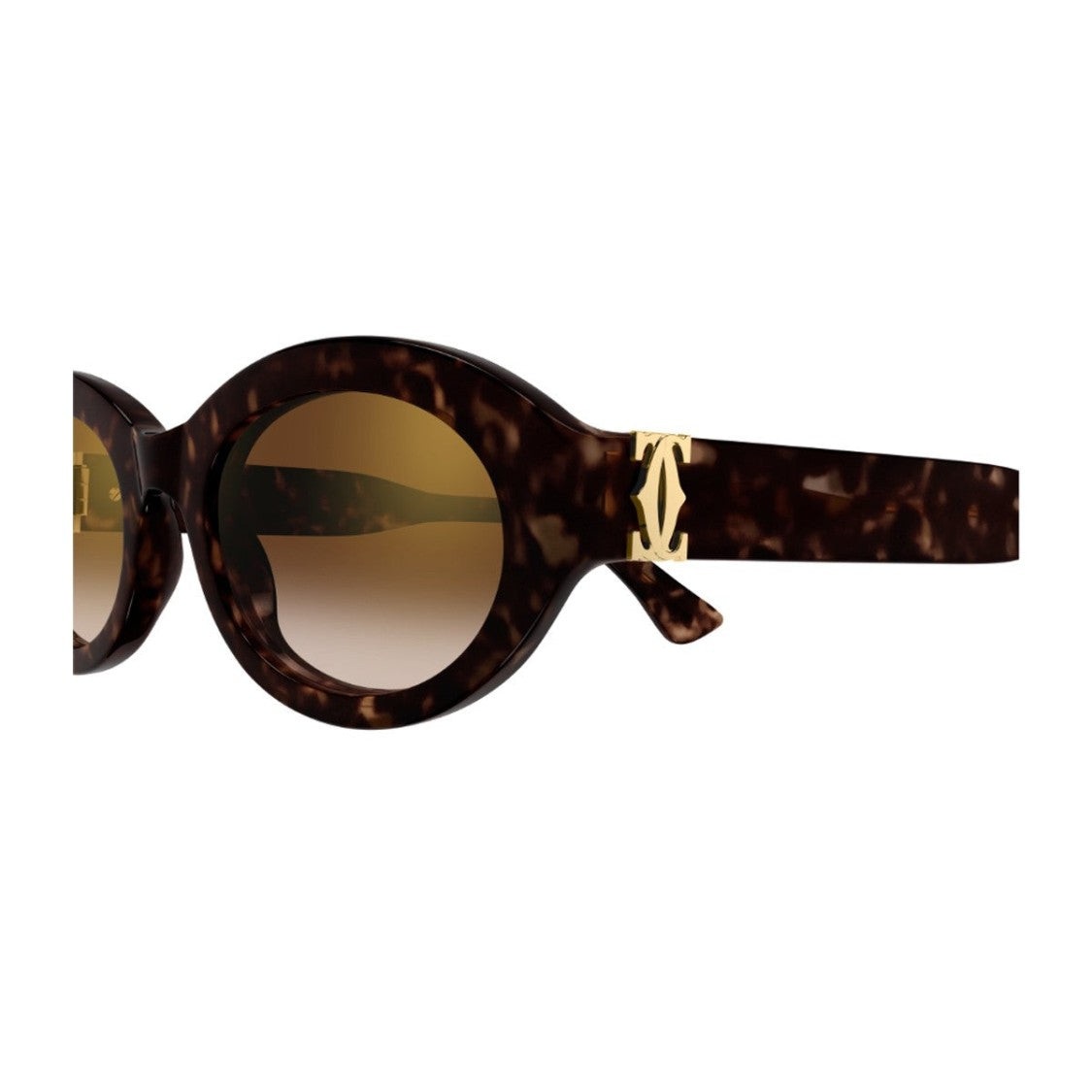 Cartier Havana C De Cartier Recycled Acetate Almond Sunglasses