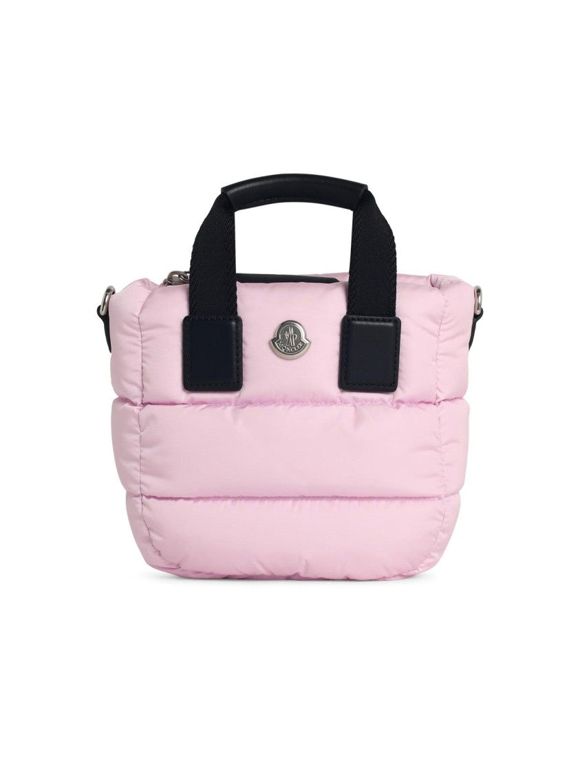 Moncler 'Micro Caradoc' Light Pink Polyamide Tote Bag