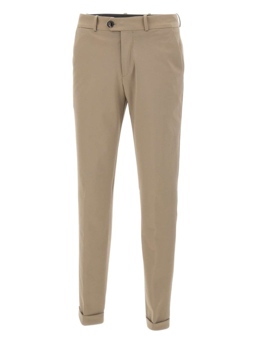 Rrd Brown Tailored Trousers With Classic Waistband