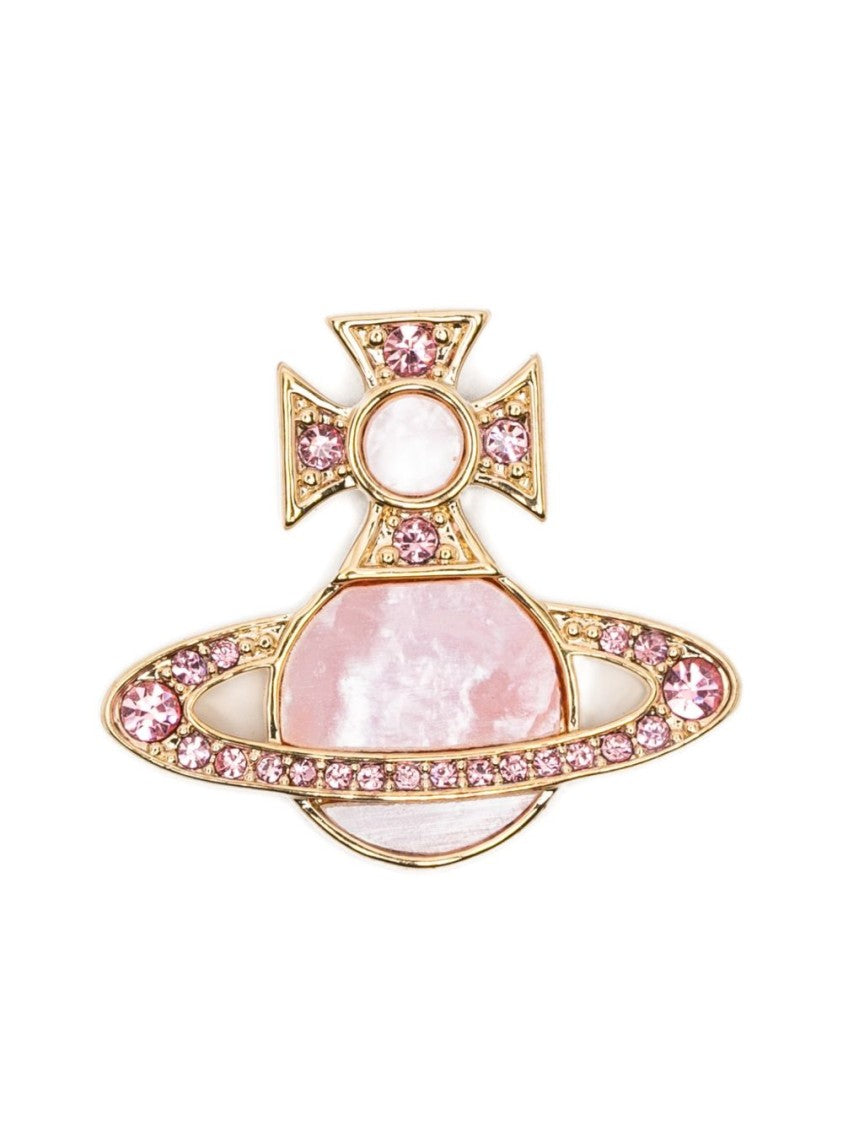 Vivienne Westwood Orb Motif Crystal Embellishment Stud Earrings