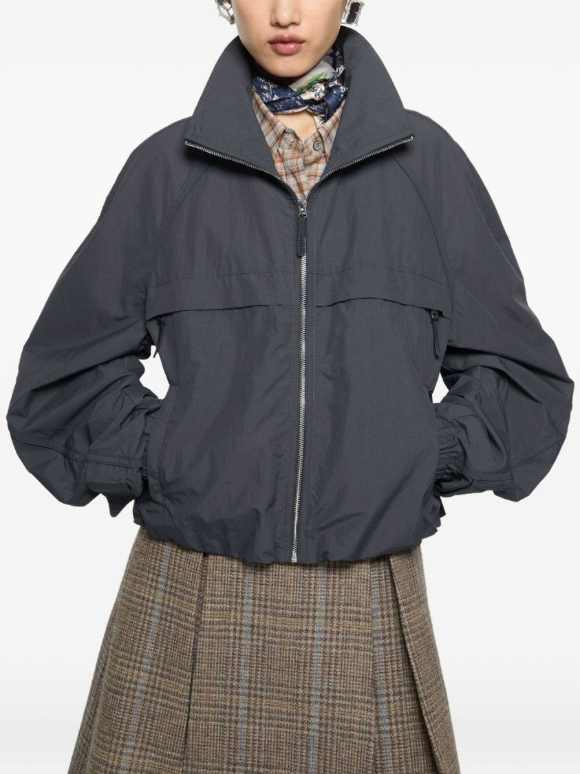 Acne Studios Black Cropped High-Collar Jacket