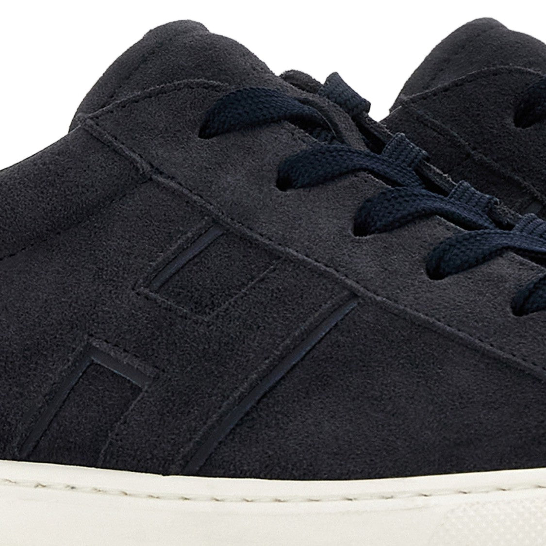 Hogan Leather Contrast Heel Sneakers