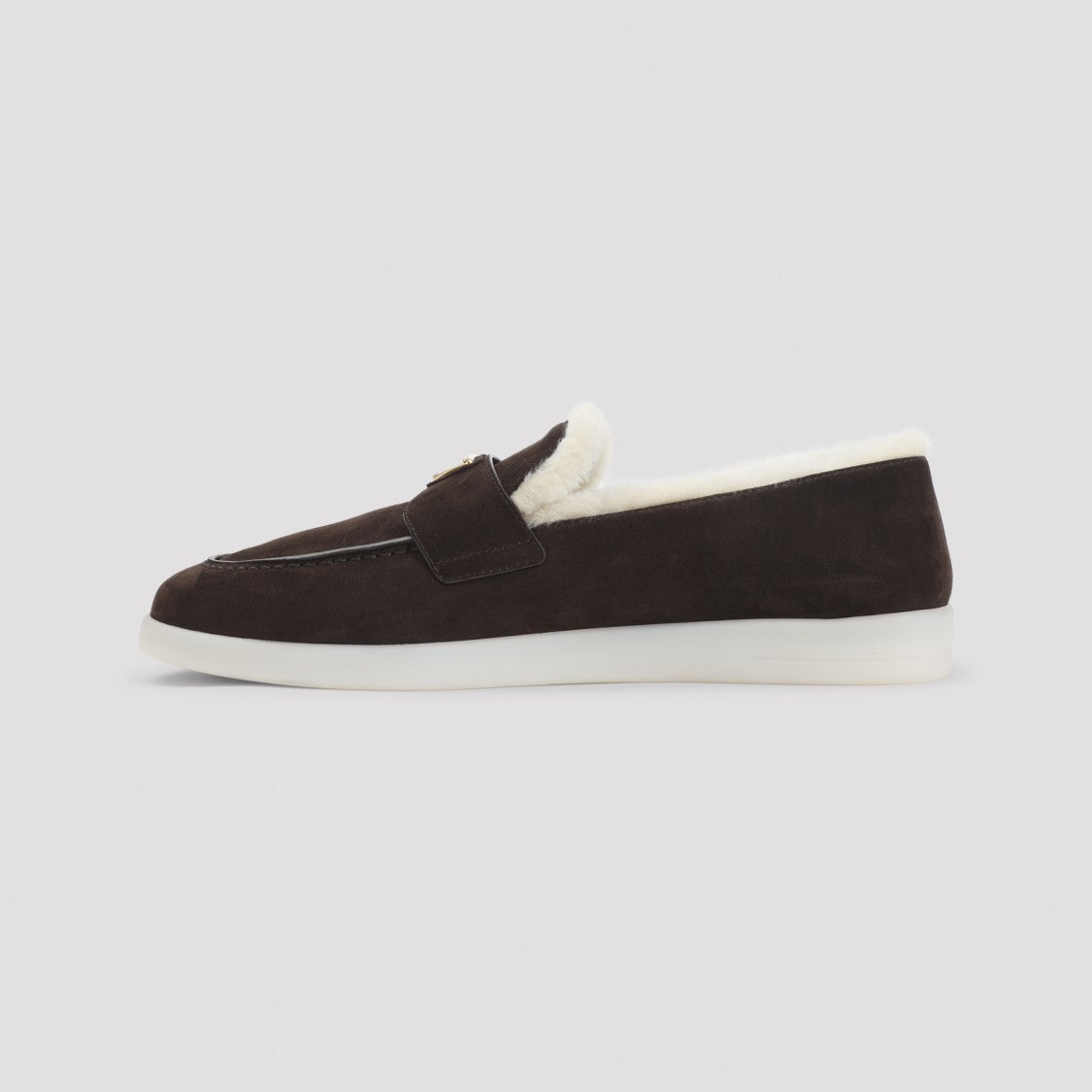Prada Brown Calf Leather Loafers