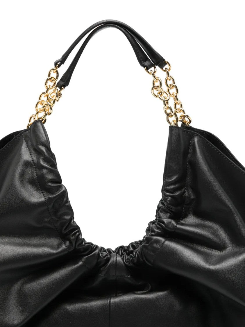 Coccinelle Black Smash Large Leather Shoulder Bag