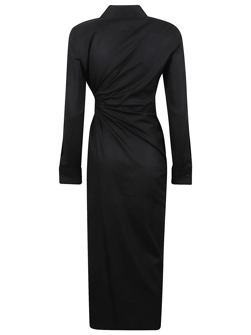 Max Mara Wrap Design Midi Dress