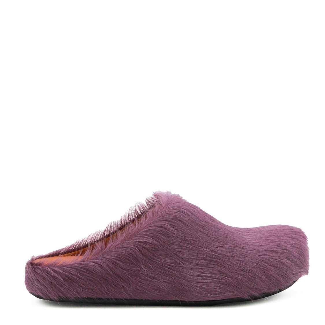 Marni Lilac Ponyskin Slip-On Flats