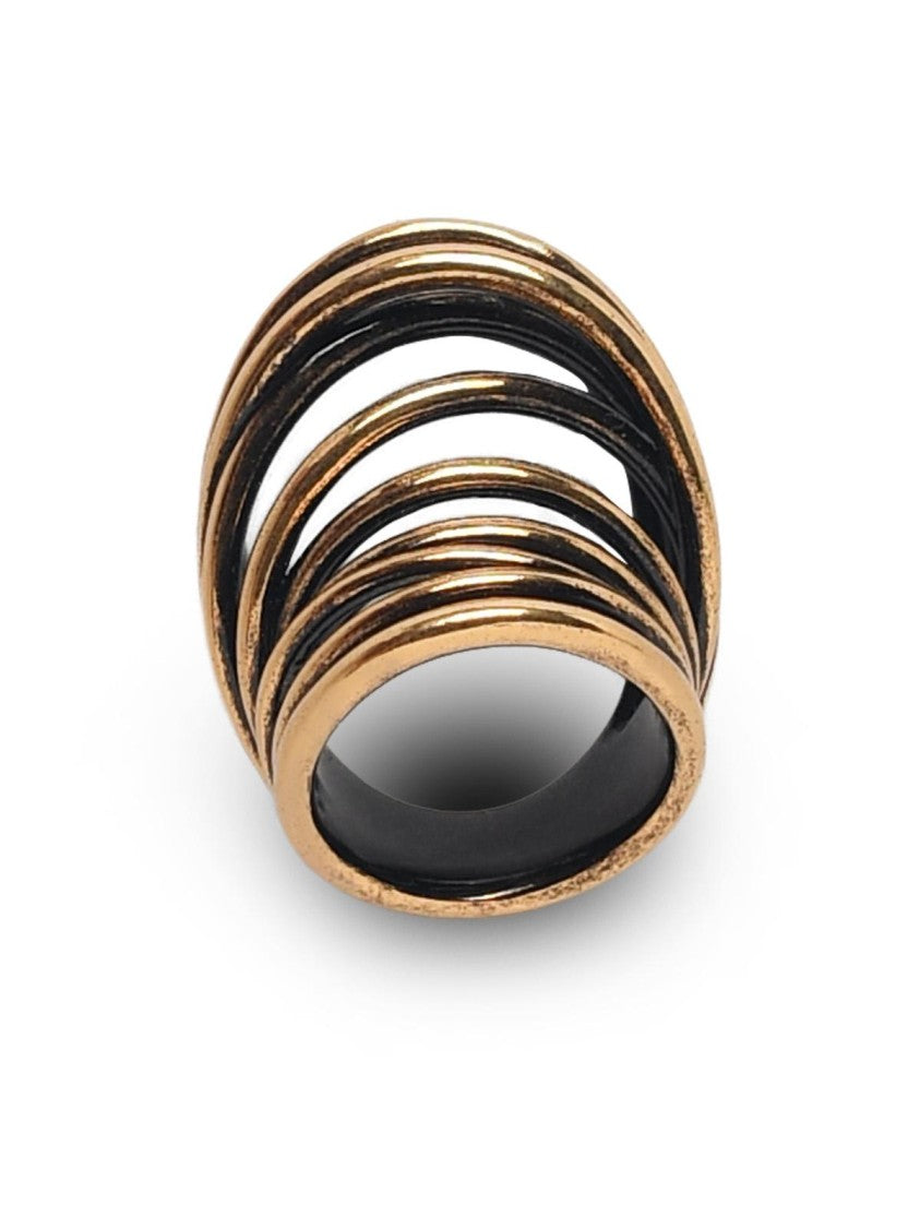 Panconesi 'Orbit Multi Ring' Gold Copper Ring