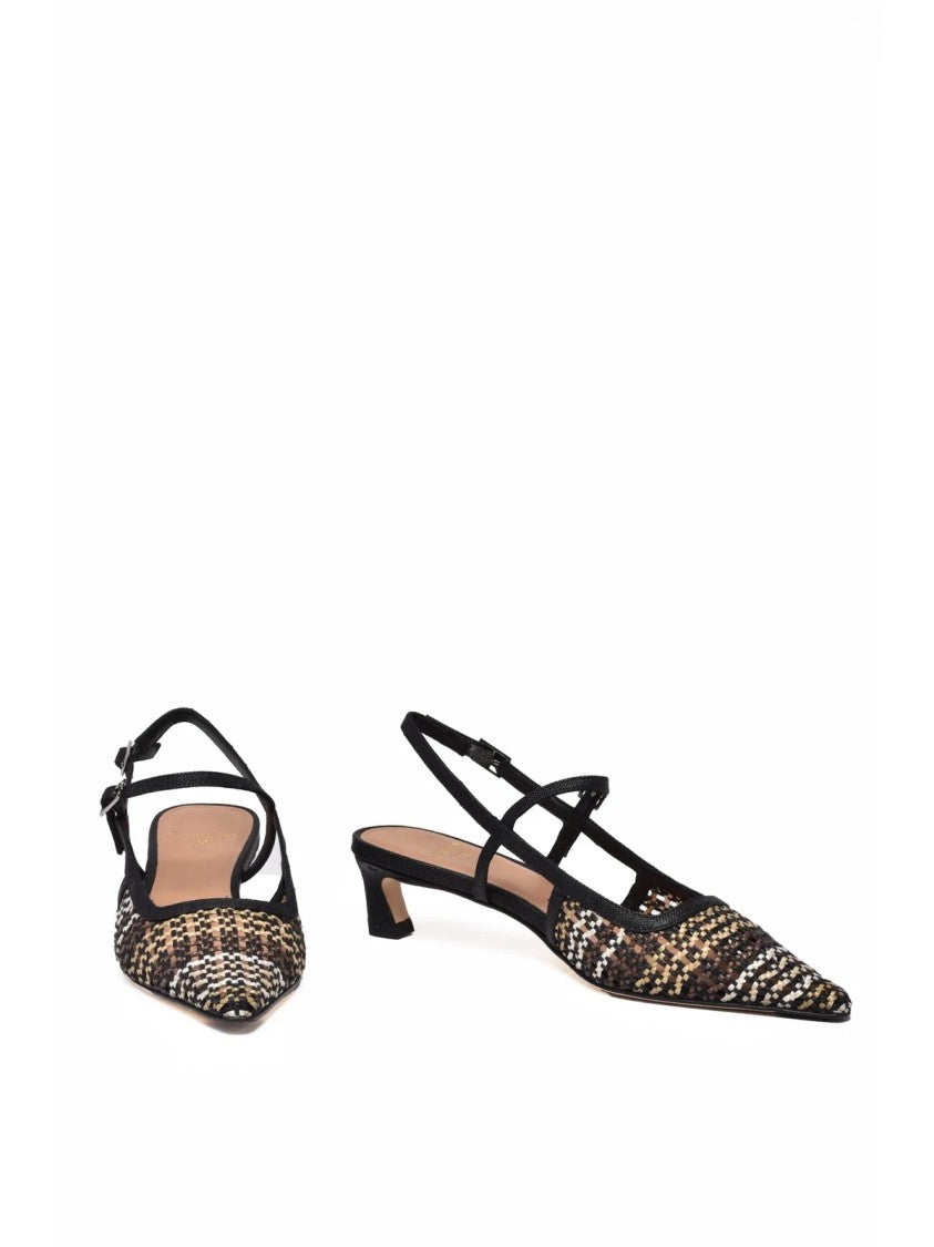 Chantal Black Other Fibers Rafia Pump