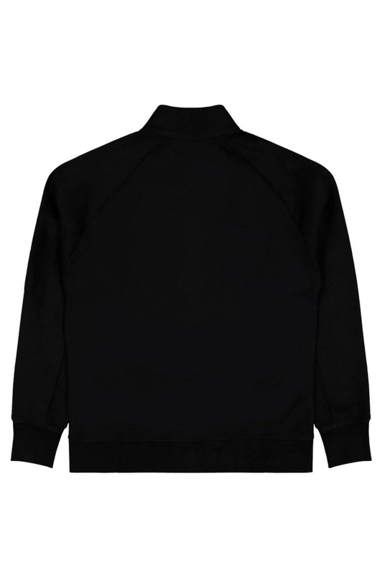 C.P. Company Black Lens Detail Half-Zip Cotton Stand-Collar Sweater