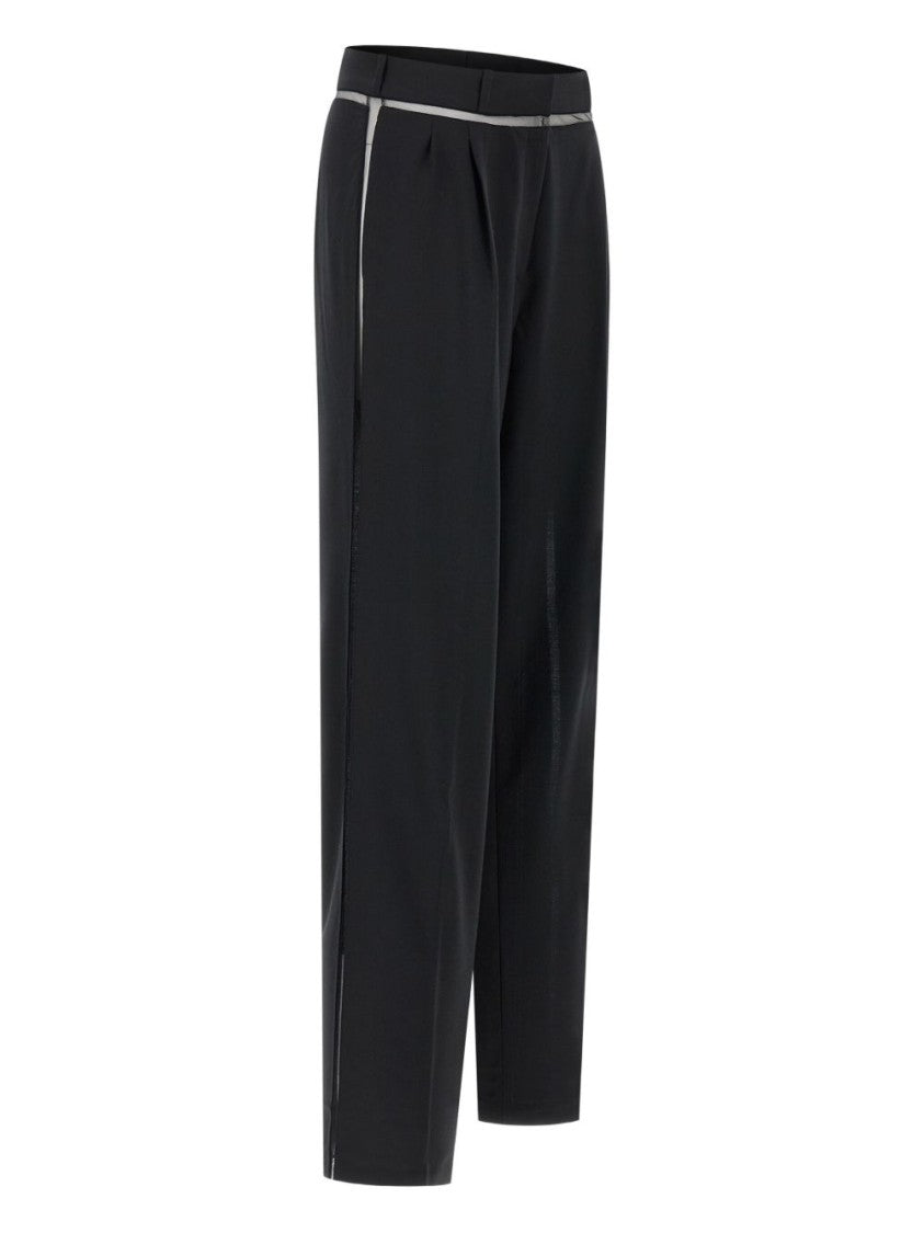 Nensi Dojaka Tailored Black Wool Blend Trousers