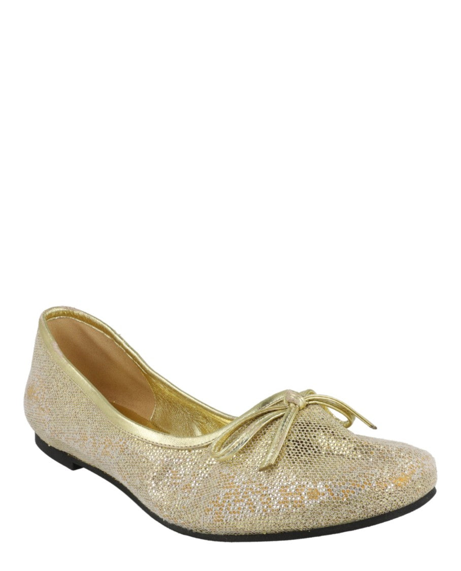 Balenciaga Distressed Glitter Polyester Ballerina Flats