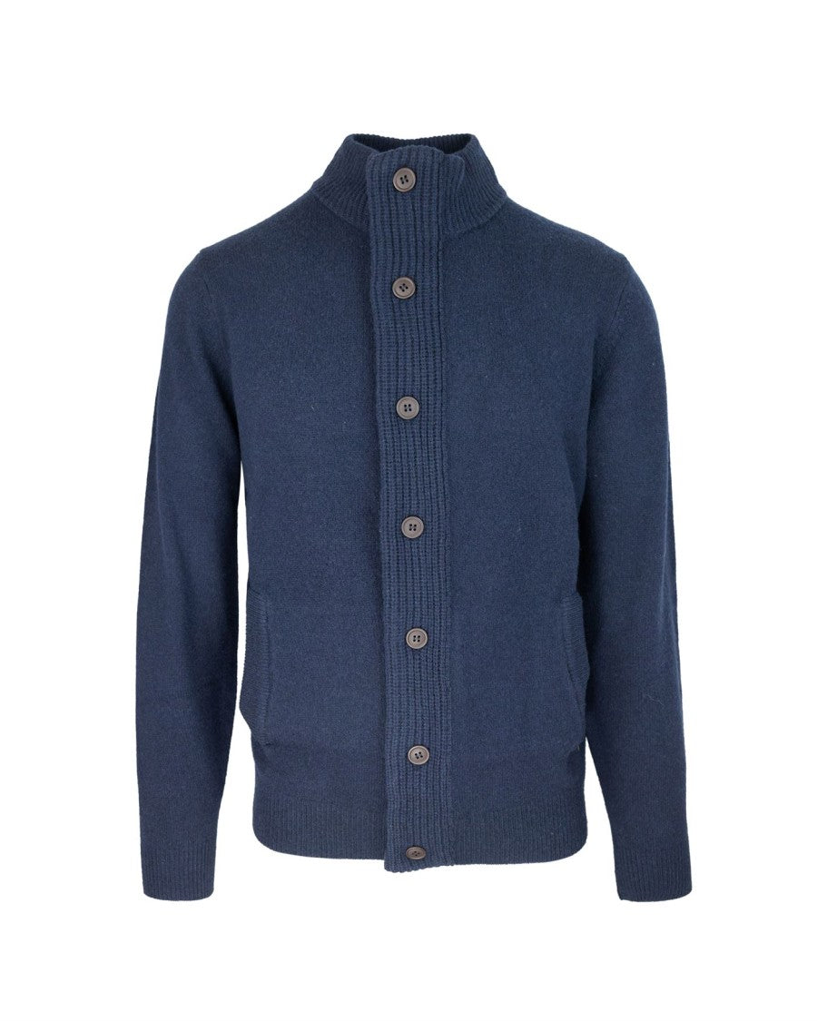 Barbour Essential Patch Zip Sweater – Blue