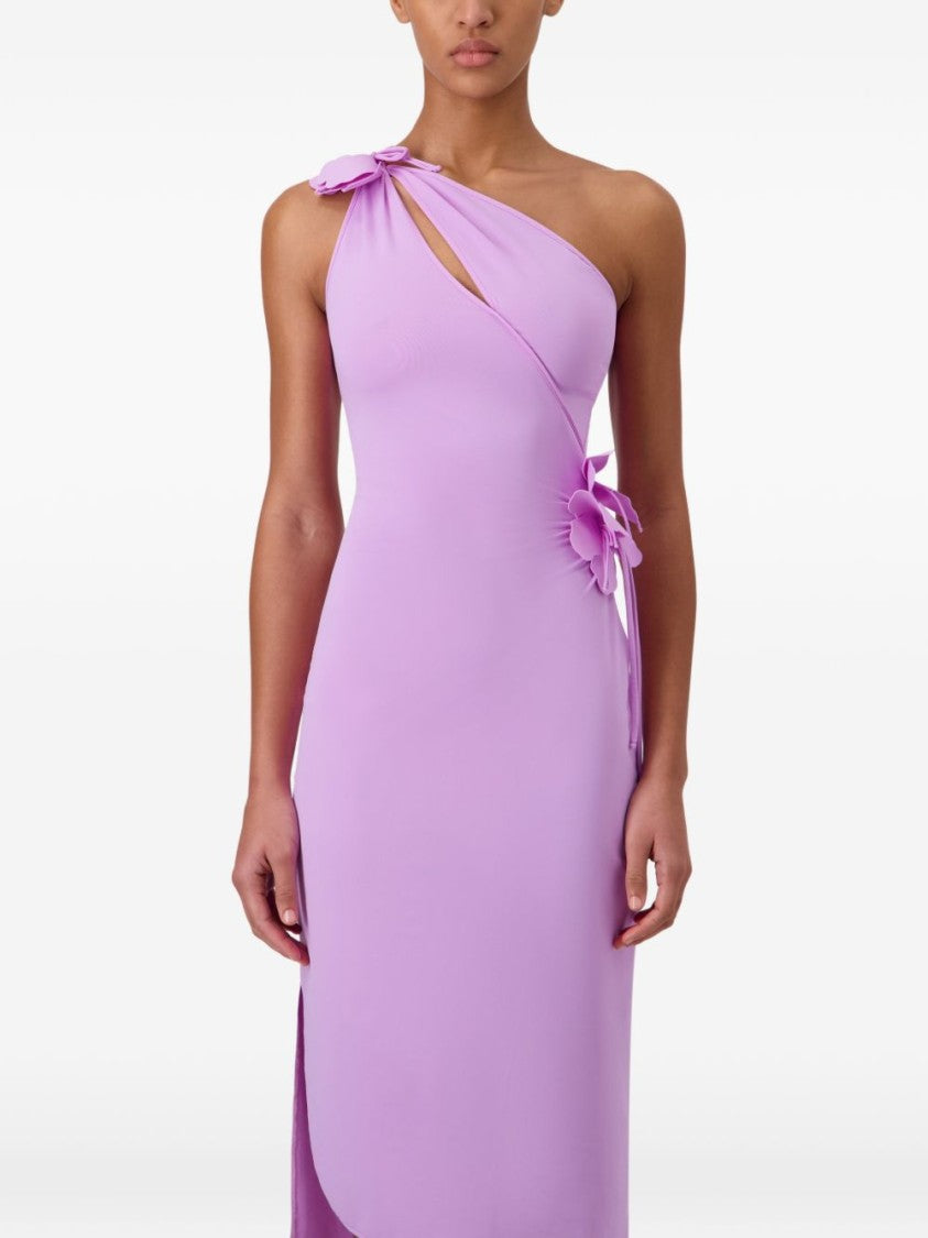 Coperni Purple One Shoulder Side Slit Dress