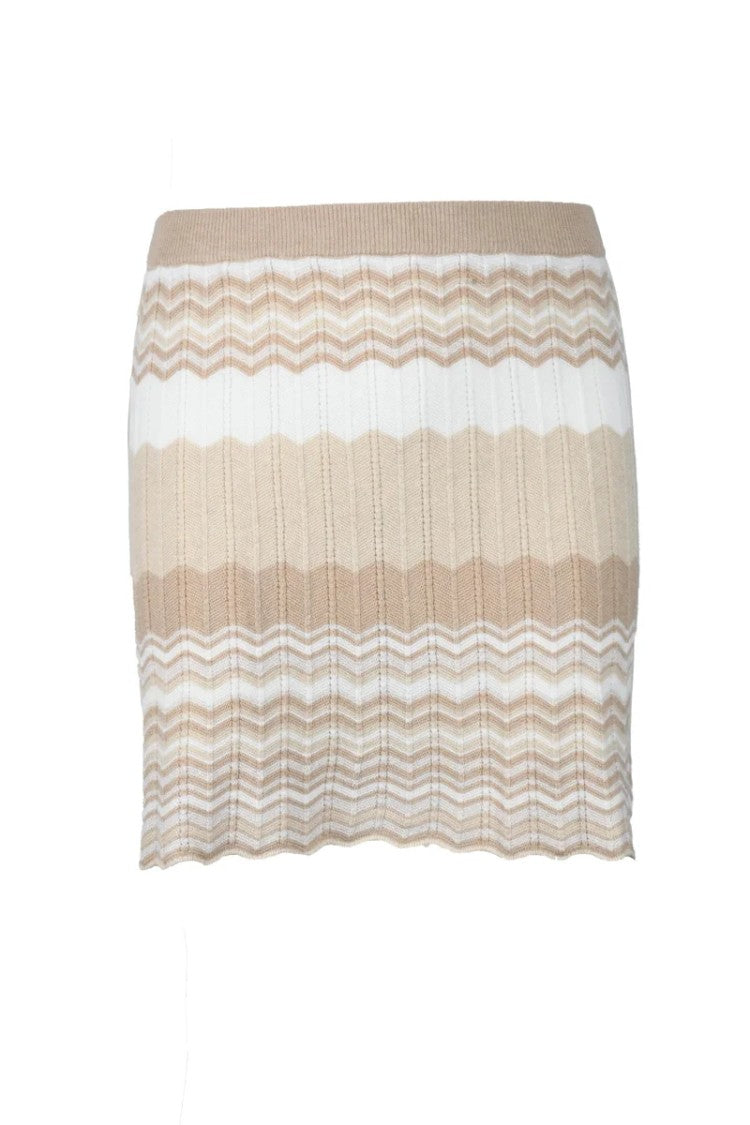 Rocco Ragni Textured Knitted Mini Skirt