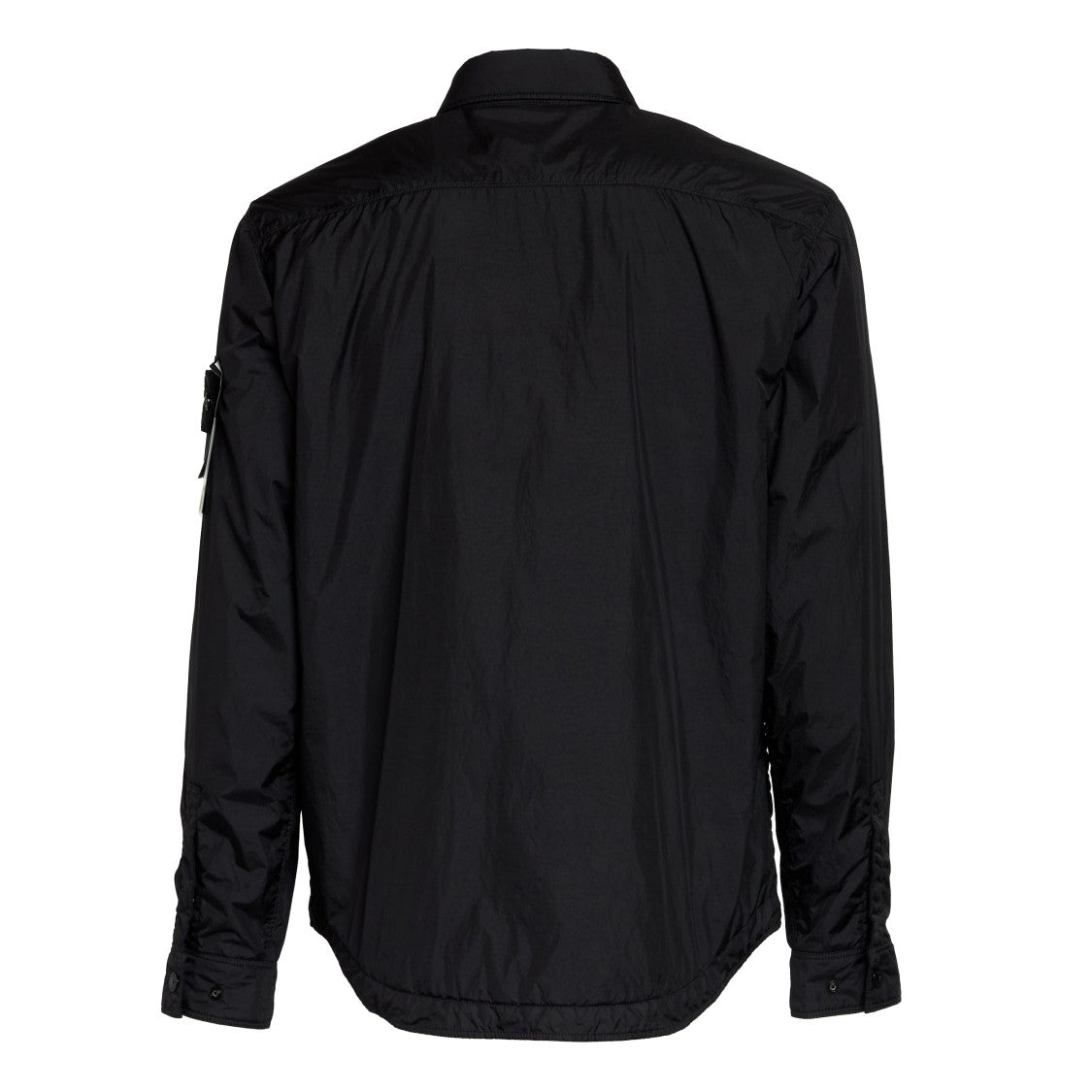 Stone Island Lightweight Black Jacket With Classic Collar
